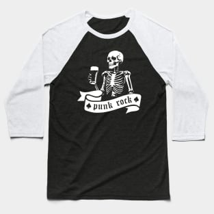 punk rock skeleton Baseball T-Shirt